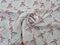 Preview: Regenbogen- Flamingo auf weiss-Traum- Musselin